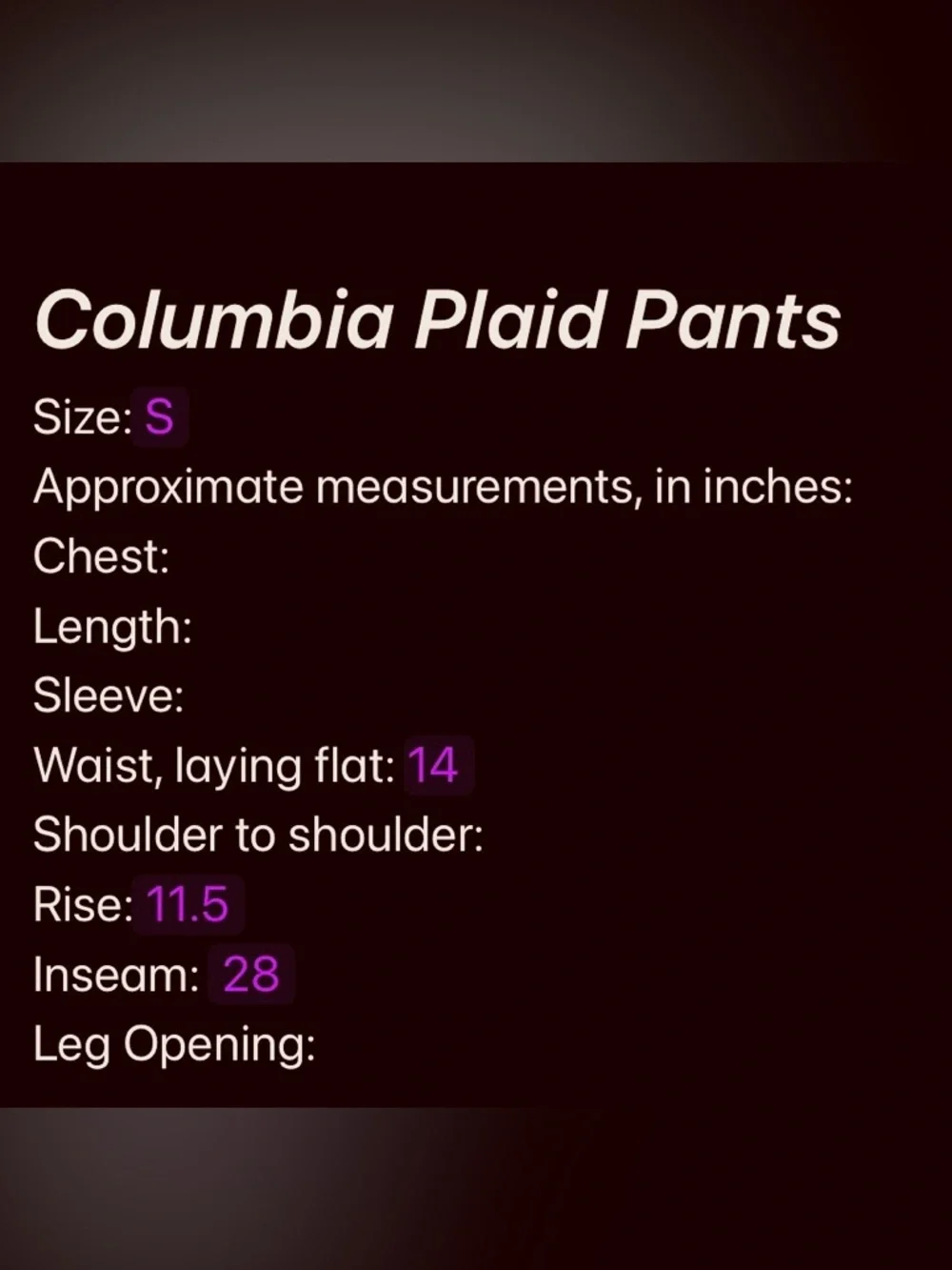 Columbia Mens Small Plaid Fleece Pajama Sleep Pants Lounge Bottoms Red Gray